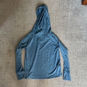 REI Kids Blue Hooded Sunshirt